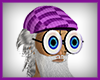 Funny Purple Flat Hat