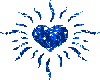 Blue Fancy Heart