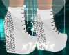 JNl Spiked Boots White