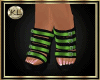 Black & Green Heels