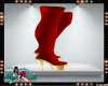 *D* Red Thigh Boots