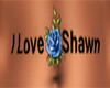 I Love Shawn Blue Rose
