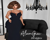 Zinni Navy Gown