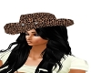 Leopard Cowgirl hat