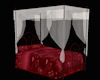 !Vic Red four poster bed