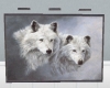 White Wolf Pair Painting