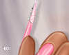E. Sparkly Pink Nails