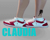 Sneakers red  white