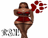 Blk & Rd Corset Set