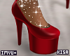K|Frosted Red Heels