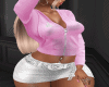 Skirt&top pink &white