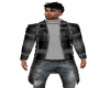 black plaid jacket