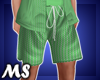 MS Plaid Shorts Green