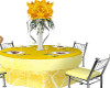 yellow wedding table