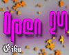 Open 24 H Purple Neon