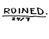 RUINED Female Logo