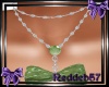*RD* Green Bow Necklace