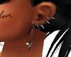 spiked cross earrings #2