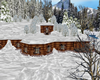 Winter Log cabin