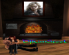 fire place with pose