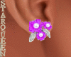Silver Violet Earring