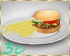 [3c] Burger and Fries