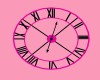 Black Pink Wall Clock