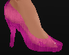 Clear/Glowing Pink Heels