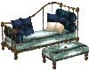 GOLD AND BLEU SOFABED