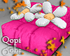 Deep Pink Daisy Chair