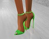 Neon Grn Glamour Sandals
