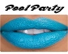 pool party blue lipstick