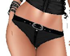 Black zip belt bottoms