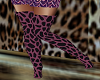 Hot Purple Leopard Socks