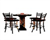 flaming table and chairs