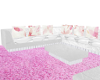 Kam White/Pink Sofa