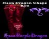 Neon Dragon Chaps-Red