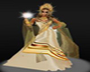 Long Golden Goddess gown