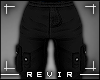 R║ Black Cargo Pants