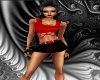 K* Red top and skirt
