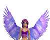 sunset angel wings