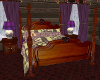 Country Plaid Bed Plum