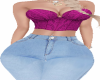 PURPLE CORSET N JEAN RLL