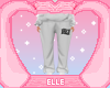 E. White Tracksuit Pants