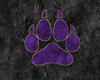 purple paw print throne