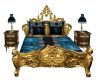 Dk Teal Bed set