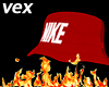 Red Nike bucket Hat
