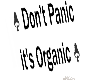 Don't panic headsign