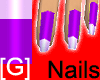 [G] Purple French Nails