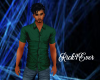 GREEN BUTTON UP SHIRT